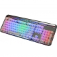 104 Ice Crystal Keycaps Set ABS+PC Doubleshot Backlit Round / Square for Mechanical Gaming Keyboard